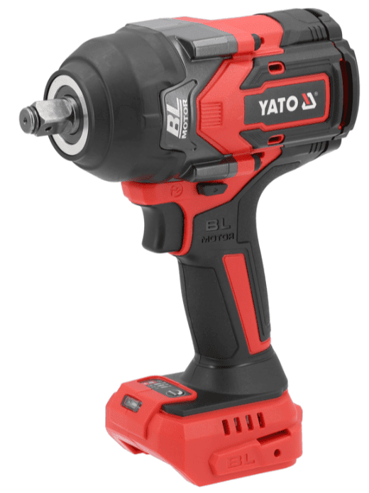 Акумулятарны бясшотачны ўдарны гайковерт 18V, 1/2", 1200 Нм, без АКБ, YATO (YT-828072)
