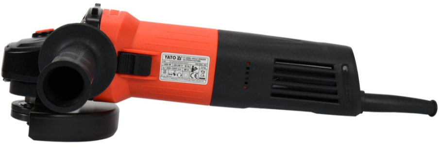Углошлифовальная машина 125мм, 1400Вт, с регулировкой, YATO (YT-82098) - купить в каталоге Стант Креп.