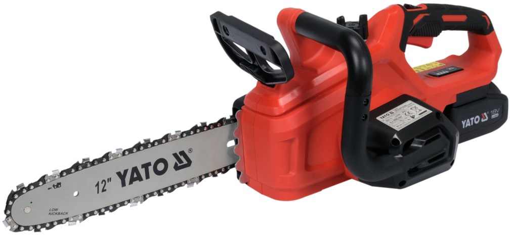 Ланцуговая акумулятарная піла 12"(300мм), 4AH YATO (YT-828137)
