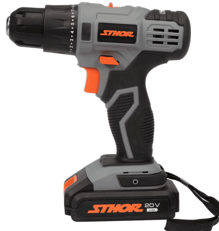 Аккумуляторный шуруповерт 20V, 26Nm, 2х2,0Ah, Sthor (78082) - купить в каталоге Стант Креп.