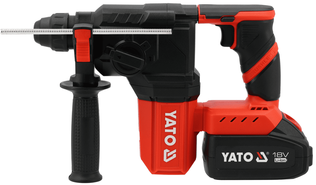 Аккумуляторный перфоратор SDS Plus, 18V, 2,5J, 4.0Ah, BL, YATO (YT-827721) - купить в каталоге Стант Креп.