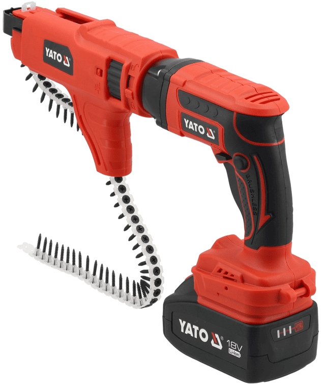 Аккумуляторный ленточный шуруповерт 18V, 4.0Аh, YАТО (YT-82075) - купить в каталоге Стант Креп.