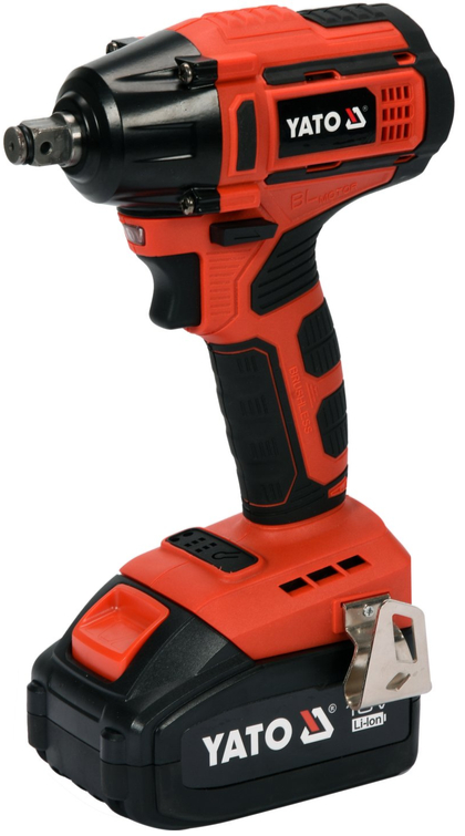 Аккумуляторный бесщеточный ударный гайковерт 18V, 1/2'', 250Nm YATO (YT-82802) - купить в каталоге Стант Креп.