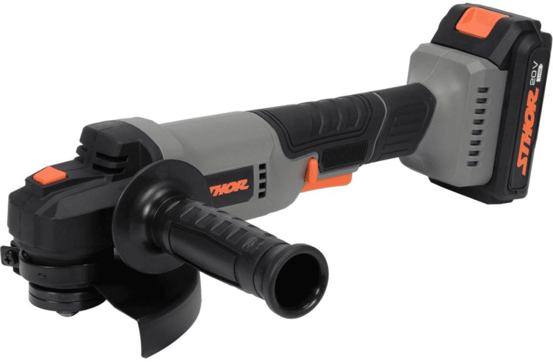 Аккумуляторная углошлифовальная машина 125мм, 20V, 2Ah, Sthor (арт.78091)