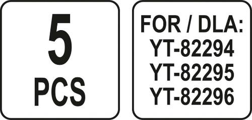 Насадки для фенов 5шт (YT-82301) YATO (для  YT-82294, YT-82295, YT-82296)
