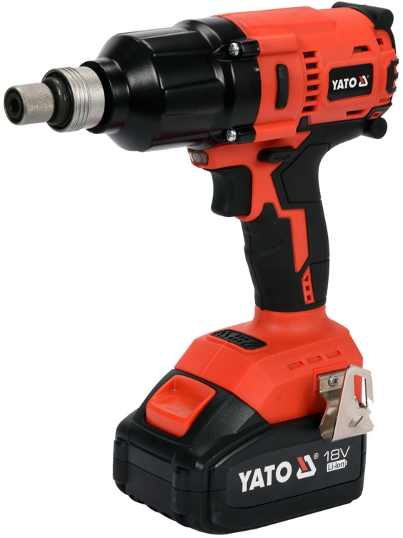 Аккумуляторный бесщеточный ударный гайковерт 18V, 1/2'', 700Nm, 3,0Аh, YATO (YT-82806) - купить в каталоге Стант Креп.