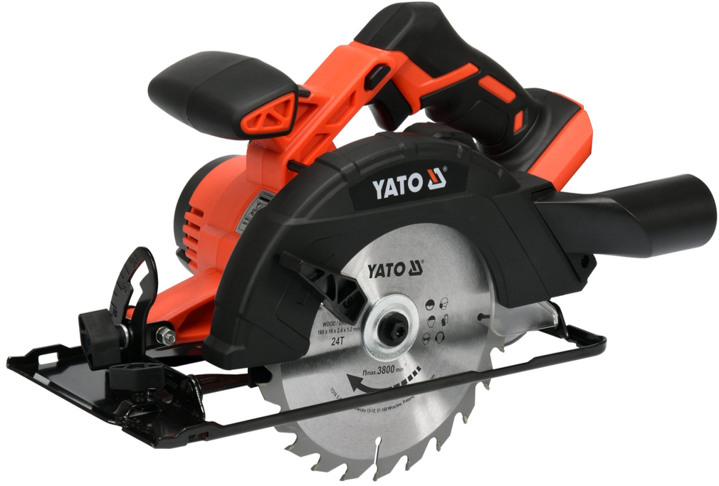 Акумулятарная цыркулярная піла 18V, 165мм, без АКБ YATO (YT-82811)