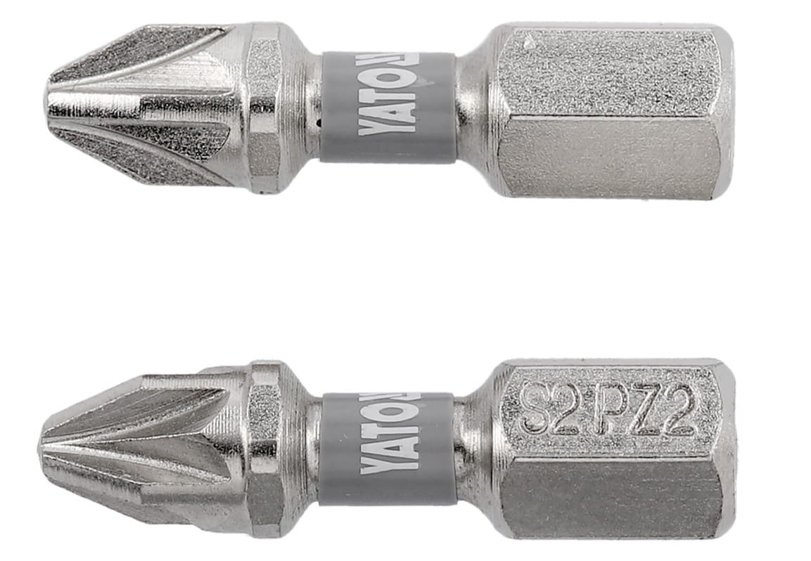 Бiты ўдарныя PZ/PH 1/4"x25мм NI YATO/2шт