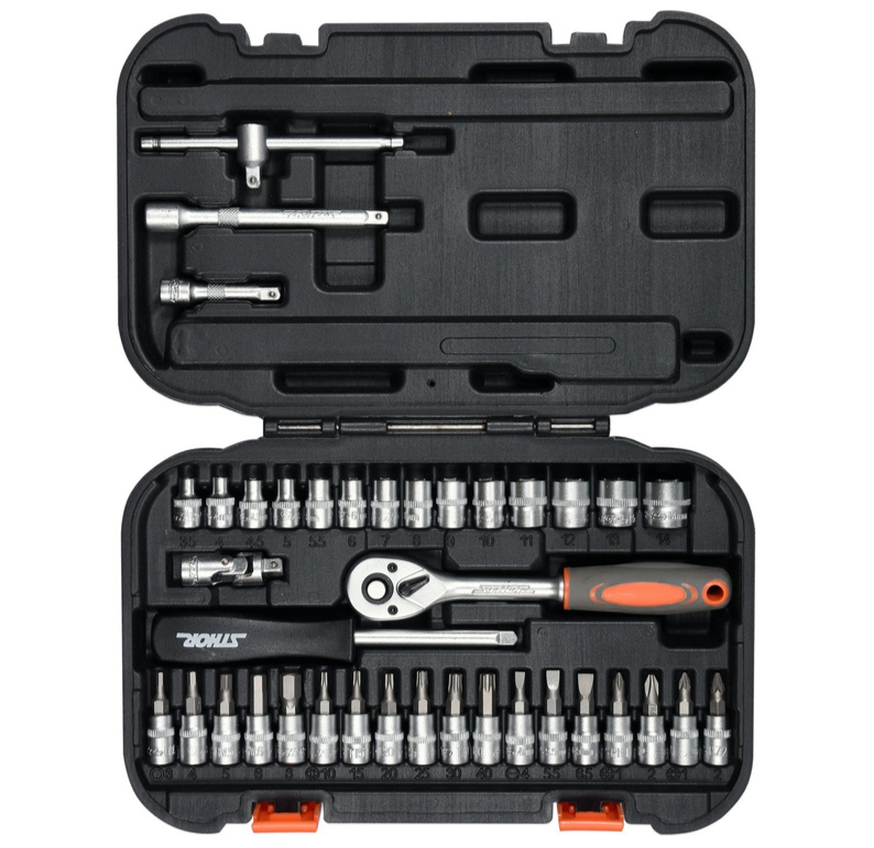 Набор инструментов 1/4" 38пр.XS Sthor (58640): цена в Минске - Стант Креп