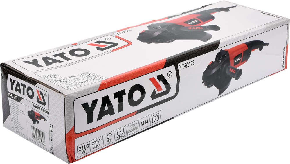 Углошлифовальная машинка 230мм 2100Вт YATO (арт. YT-82103) (YT-82103) - купить в каталоге Стант Креп.